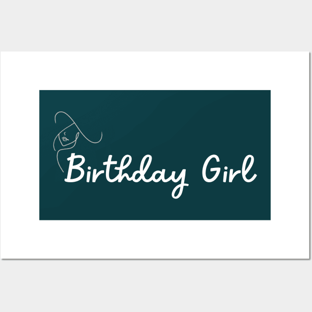 Happy birthday girl shirt gift Wall Art by Mia